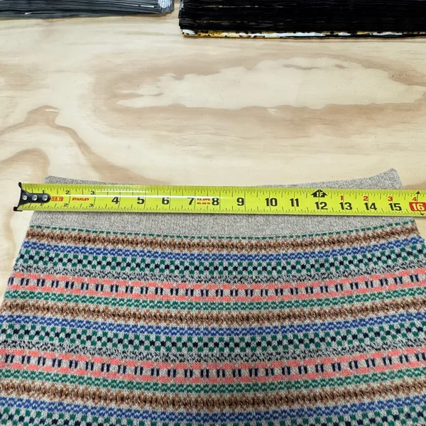 Madewell Wallace Women's‎ Fair Isle Merino Wool Mini Skirt Medium Knit Sweater - Image 7