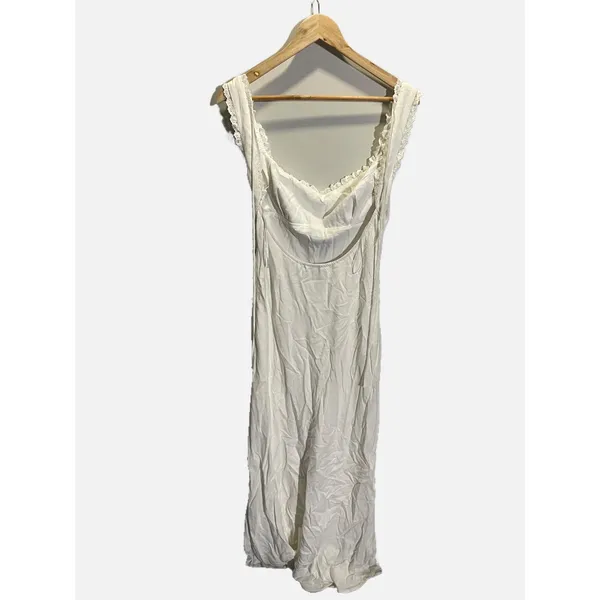 Princess Polly Midi Dress Women 10 White Lace Trim‎ Cottagecore Summer Romantic - Image 5
