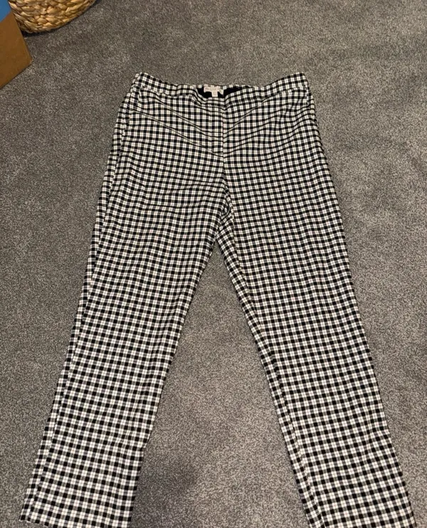 Plaid Cropped Pants Multiple Size 14 - Image 2