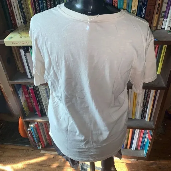 Blank Paige Kill them With Kindness L ivory graphic basic tee - Image 3