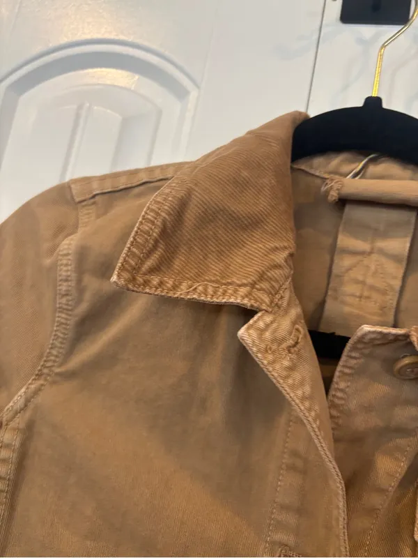 J. Crew tan jacket size petite small - Image 5
