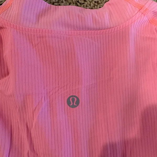 Lululemon Athletica Pink and Red Zip Pullover - Image 5