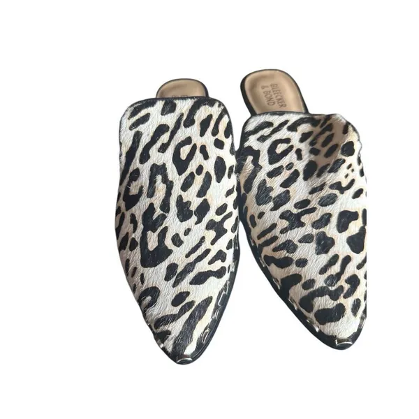 Bleecker and Bond "Simone" calf hair‎ mule leopard/animal print Sz 6.5 - Image 2