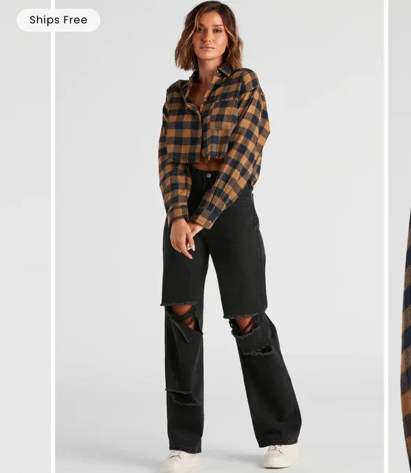 NWT Windsor cropped flannel - Image 2