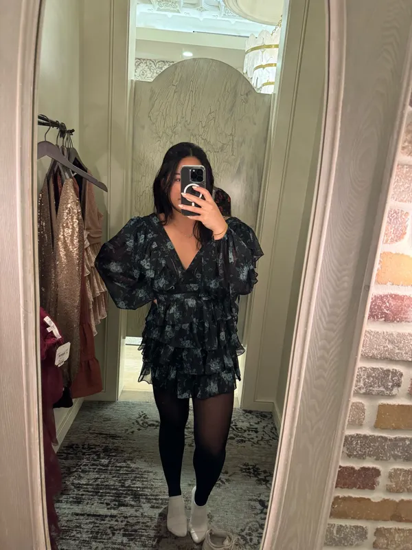 Altar'd State Long Sleeve Floral Dress XS - Image 7