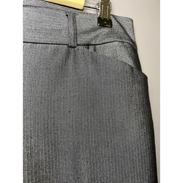 Express Pants Womens 4 Gray Herringbone Bootcut Editor Dress Work Office - Image 4