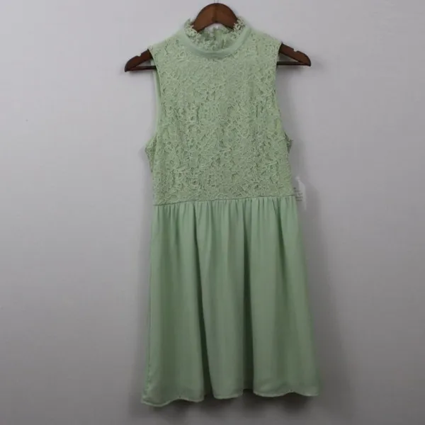 NWT altard state seafoam lace‎ dress L - Image 10