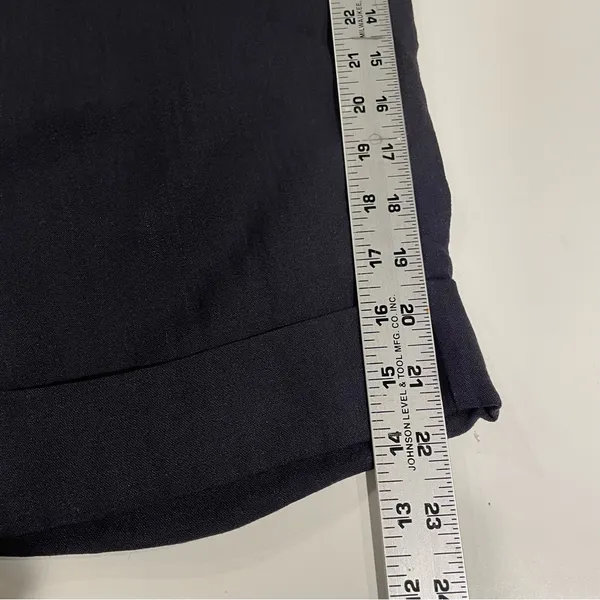 Halara High Waist Wide Leg Pants NWT Cropped Cuff Hem Black Women L Pockets Work - Image 9