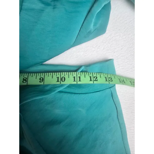 ASOS DESIGN Womens One Shoulder Drape Wrap Maxi‎ Dress Turquoise Blue Size 6 - Image 12