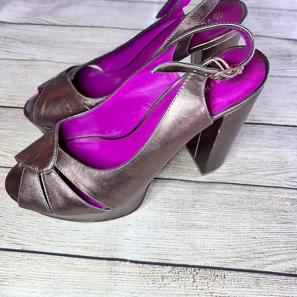 Trina‎ Turk metallic heels - Image 5
