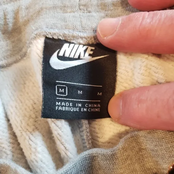 Nike Women's Light Gray Joggers with Black Drawstring size Md - Image 2