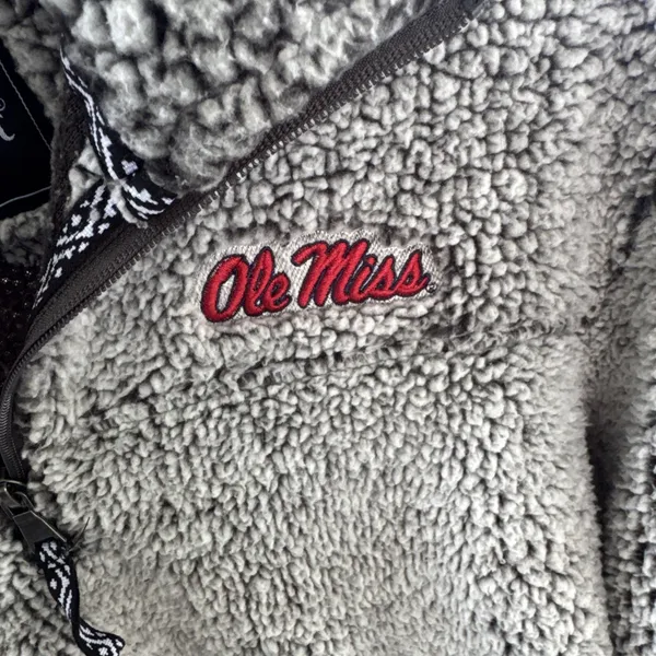 Boxercraft Old Miss‎ XS Fleece Sherpa 1/4 Zip Pullover Jacket Sweatshirt Sweater - Image 4