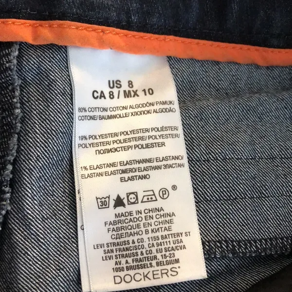 🔹4 for $30 Dockers Dark Wash Bermuda Shorts, size 8 - Image 5
