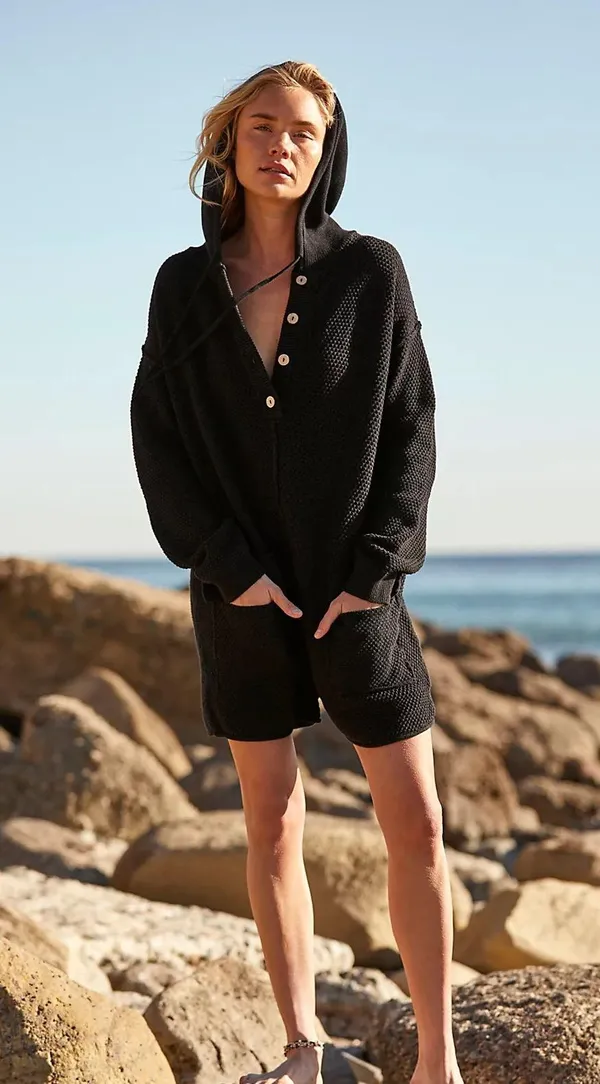 Free People Beach Ryleigh Sweater Romper - Image 4