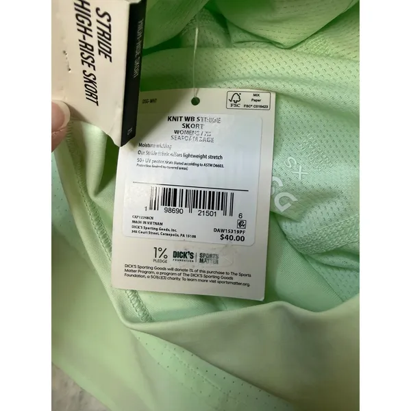 DSG Stride High-Rise Skort Seafoam Sage Green XS New With‎ Tags DAW15319PF - Image 5