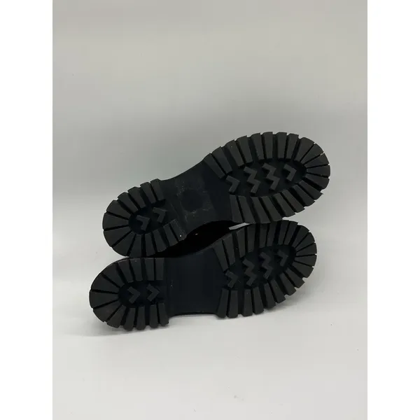 Steve Madden Shoes Womens Size 7 Black Leather Lawrance Loafers Chunky Lug Sole - Image 10