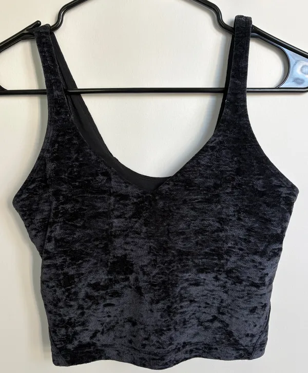 Lululemon Crushed Velvet Align Tank Black - Image 2