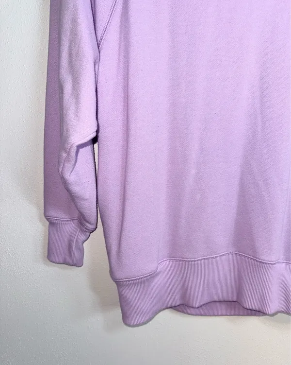 Aerie Light Purple Oversized Tunic Sweatshirt Lilac Pullover - Image 4