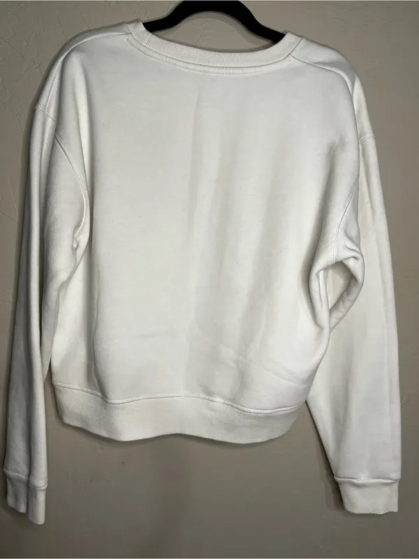 Rhythm Classic Crew Neck White‎ Cozy Fleece Sweatshirt - Image 9