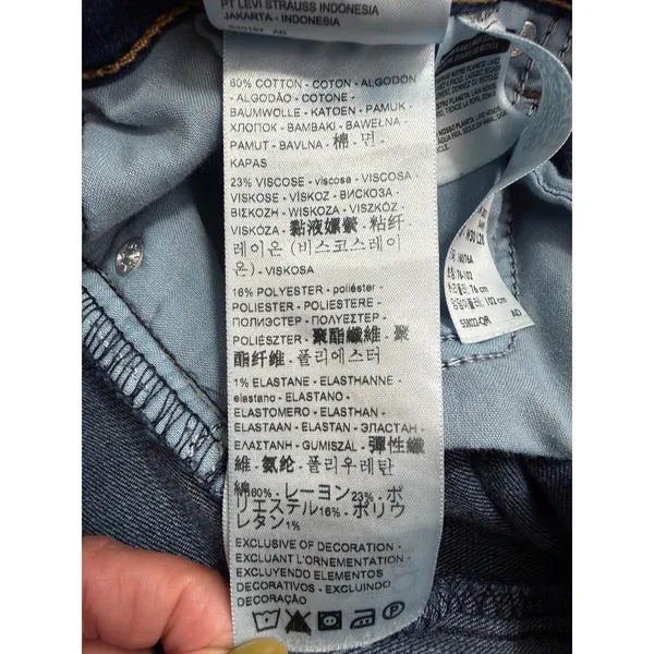 Levi's 505 Classic Straight Mid‎ Rise Jeans Blue Women's Sz 10 W30 L28 - Image 7