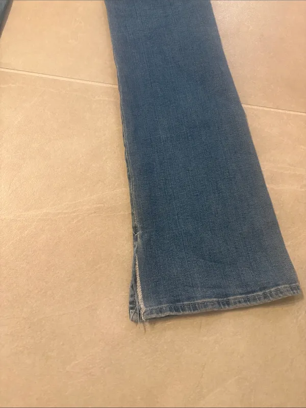 Frame Denim Blue Flare Wide-Leg Jeans - Image 12