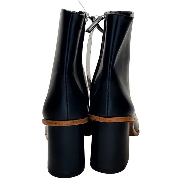 NWT Time and Tru Women's Square Toe Sz 8 Dress Boots Booties Black - Image 7