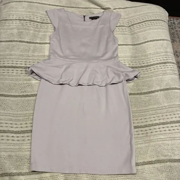 Alice + Olivia Employed Mini Dress Womens 4 Lilac Purple Fit Flare Sleeveless - Image 2