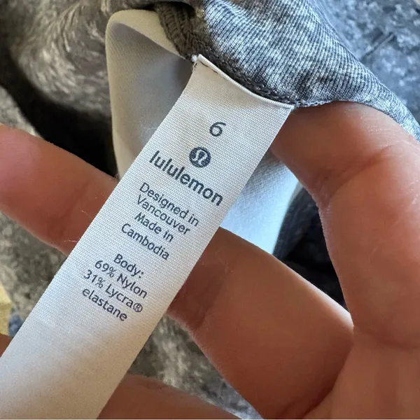 LULULEMON Stop Drop &‎ Squat Tight In Area Ice Grey Size 6 - Image 8