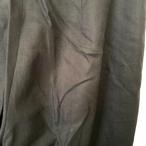 JCREW Linen‎ Pleated Trouser Black Sz 8 - Image 6