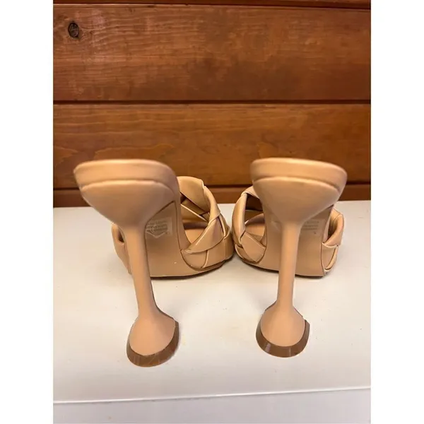 Ego Hand Woven sculptured heel Peep Toe Sandals Sz 5 UK Sz 7 USA - Image 5