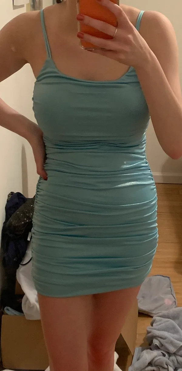 Lucy in the Sky Blue Mini Dress - Image 4