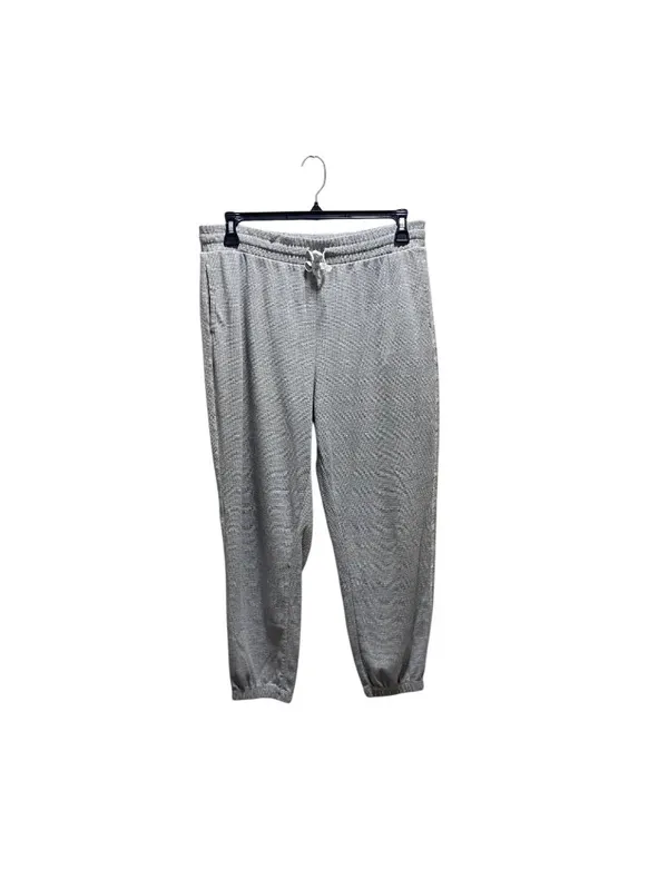 Fabletics Waffle Knit Joggers Gray Size XL Athleisure Cozy Casual Spring Workout - Image 2