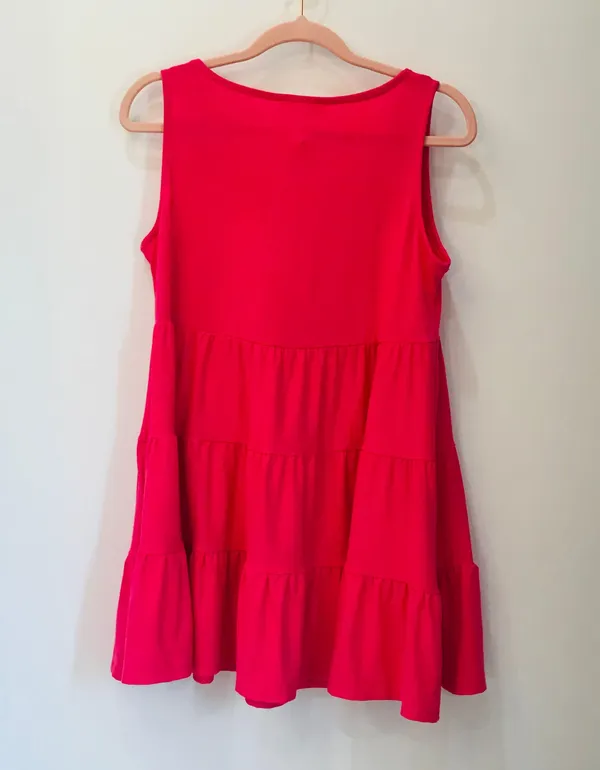 NWT Hot pink Boutique ruffle tank sz Sma - Image 4
