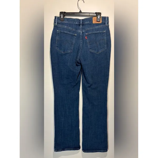 Levi's Classic Bootcut Jean Dark Wash Stretch‎ Casual Minimalist Size 30 - Image 4