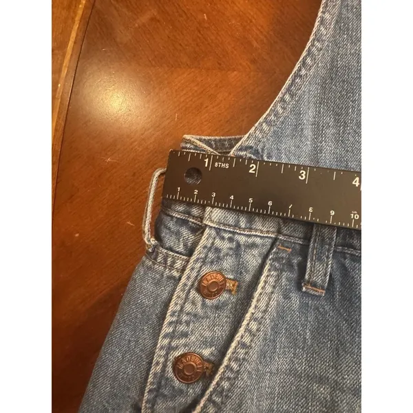 Madewell Adirondack Short Overalls in Dawkins Wash Blue Sz S - Image 8