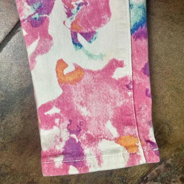 Levi's Watercolor Floral Ankle Length Denim Skinny Legging 31 - Image 11