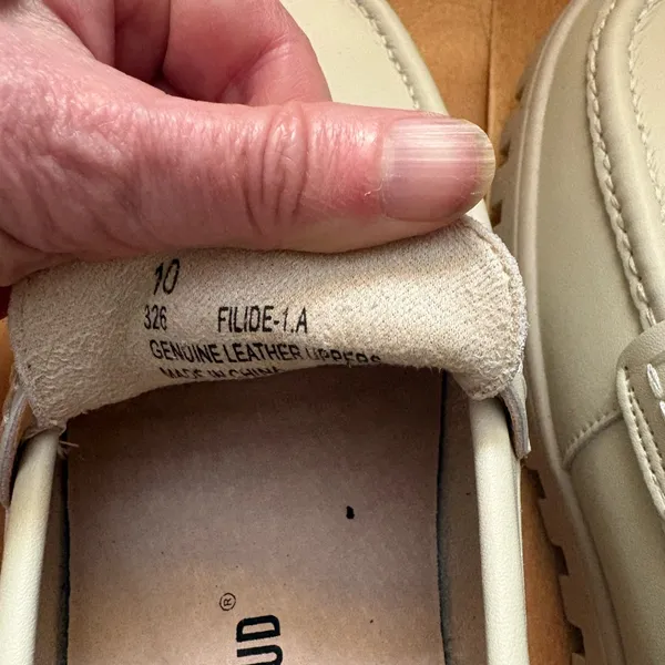 Project Cloud women’s Filide Leather Loafers cream sz 10 new NWT - Image 6