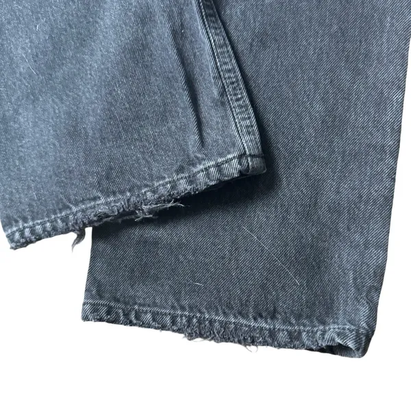 AGOLDE Lana Straight Jeans Black Grey Distressed - Image 8