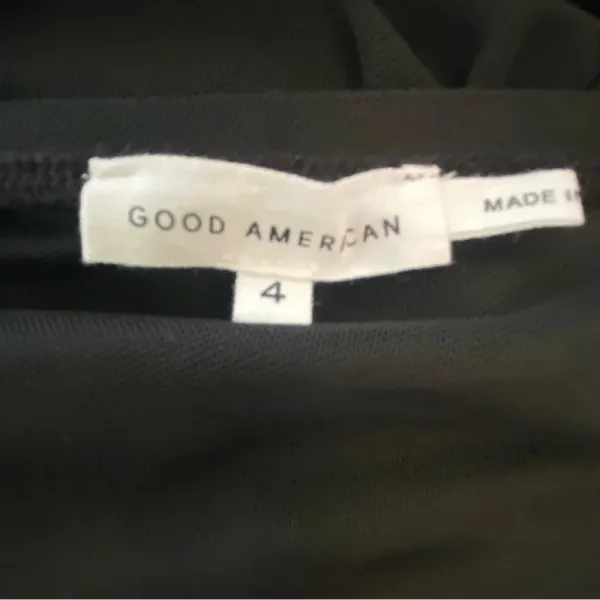 Good‎ American Sheer Ruched Tube Maxi Dress Size 4 Strapless EUC - Image 5