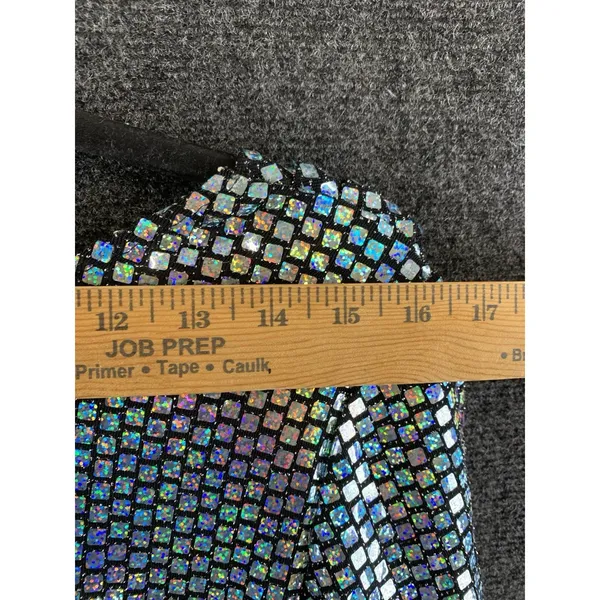 Goodtime USA Womens Holographic Sequin Dress M Backless Mini Party Club Glitter - Image 5