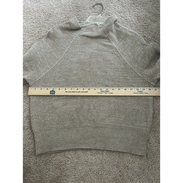 Free People Too Good Heathered Beige Knit Pullover Sweater Size Medium Cozy - Image 6