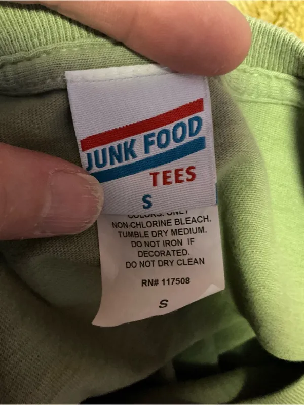 Grateful Dead Oxford Circle San Francisco Junk Food Tee Small Green Psychedelic - Image 2