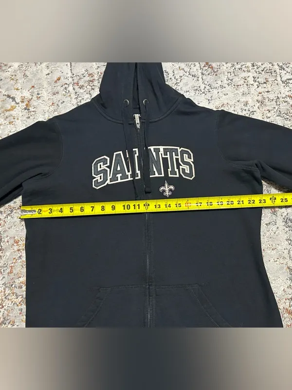 New Orleans Saints Antigua zip up hoodie jacket XXL women’s - Image 4