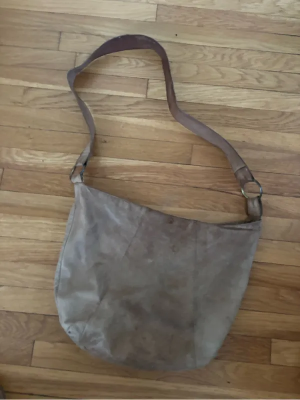 Y2K Old Navy Genuine Leather Large Satchel Purse - Image 2