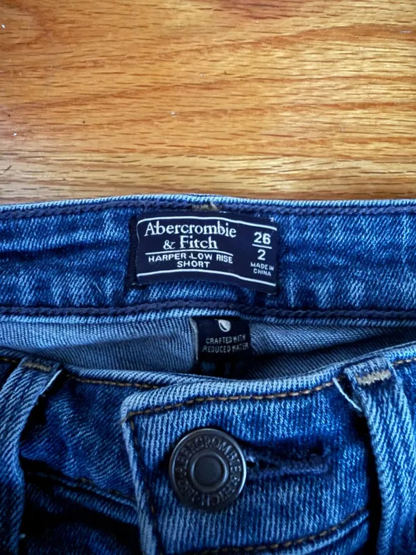Abercrombie Harper Low-Rise Denim Shorts - Image 2
