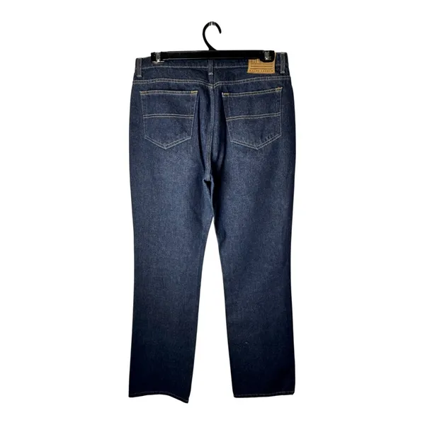 Ralph Lauren Jeans Women 14 Blue Denim‎ Dark Wash RL Flare Bootcut Preppy - Image 2