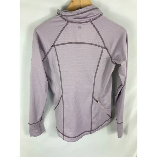 Eddie Bauer Purple 1/4 Zip Activewear Top Long Sleeve Size Small - Image 3