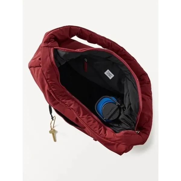 Athleta All About Oversized Crossbody Hobo Bag Redwood - Image 2