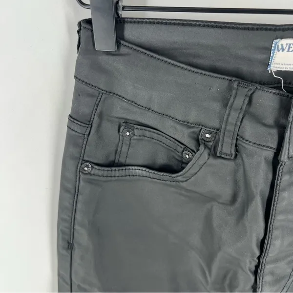 We The Free The Pacifica High Rise Slim Straight‎ Leg Faux Leather Pant - Image 4