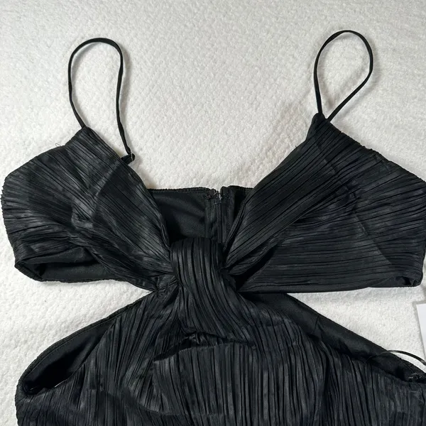 ASTR The Label Mini Dress Cut Out Spaghetti Strap New Women's Large Black - Image 11